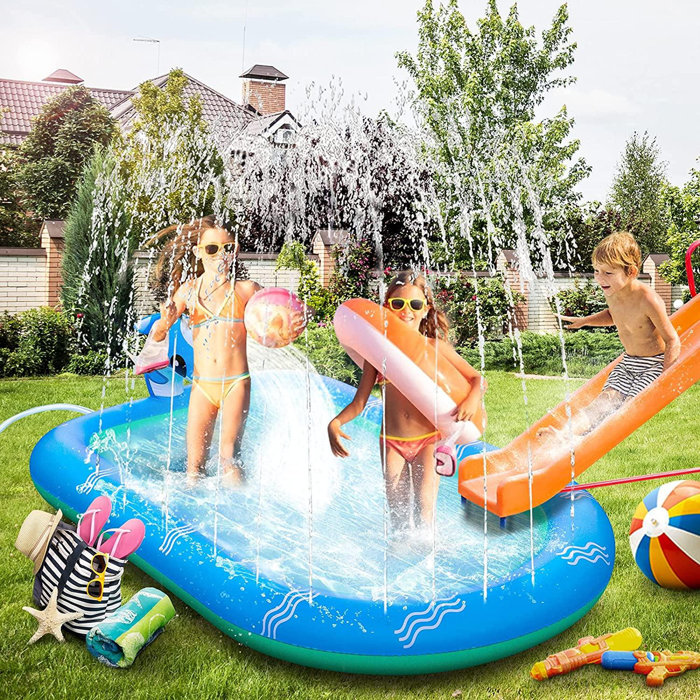 kiddie pool splash pad